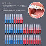 Side profile of ewinever interdental brush showing nylon coated wire