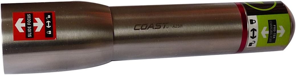 Coast A25R Focusing Rechargeable LED Flashlight (Silver) - Image 1