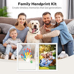 Omrhvi DIY craft keepsake frame containing six tubes of non toxic washable paint and a paintbrush.