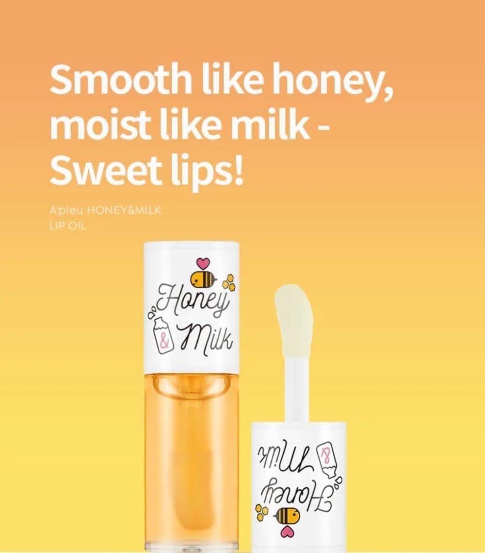 A'Pieu Honey and Milk Lip Oil applicator and texture