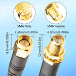 Boobrie 4-in-1 coaxial cable bundle for 4x4 MIMO antennas
