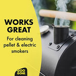Biodegradable smoker and rack cleaning spray back label view