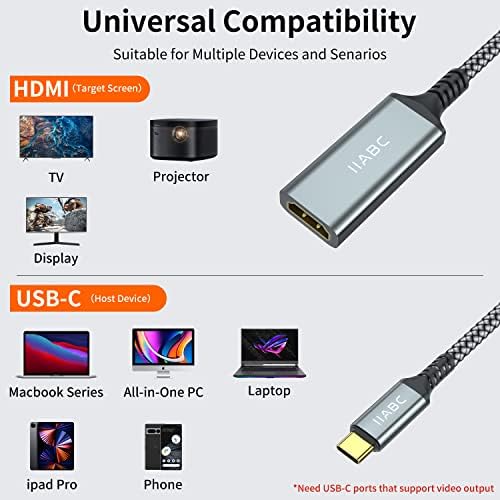 IIABC four K high definition audio video converter side view profile