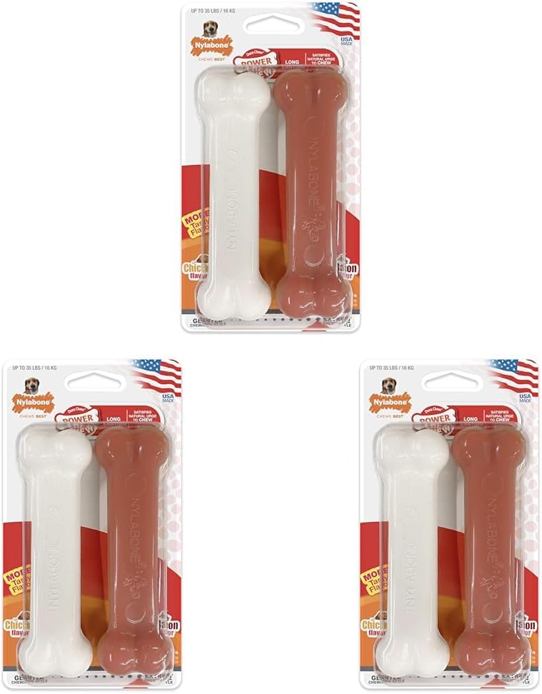 Nylabone Power Chew Classic Bone Chew Toy for Dogs, Durable Dog Toys for Aggressive Chewers, Peanut Butter Flavor, Large/Giant - Up to 50 lbs. (1 Count) - Image 14