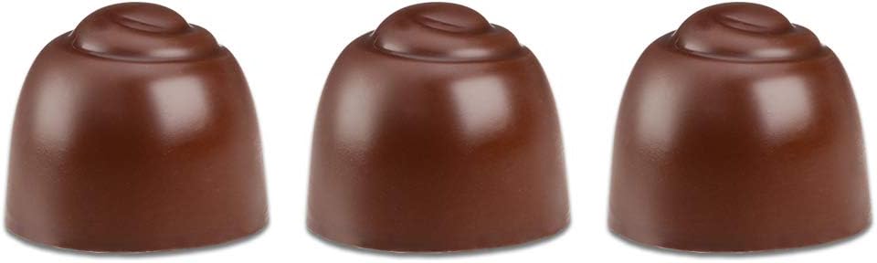 Close up of Cella's dark chocolate covered cherry liquid center