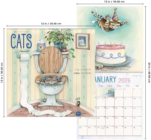 2026 Gary Patterson - Cats Wall Calendar - Image 8