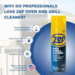 Zep carbon remover foam applied to porcelain cooking surfaces