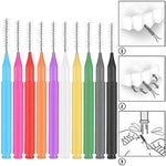 Lanjue soft dental brushes close up detailing the flexible bendable head and protective cap
