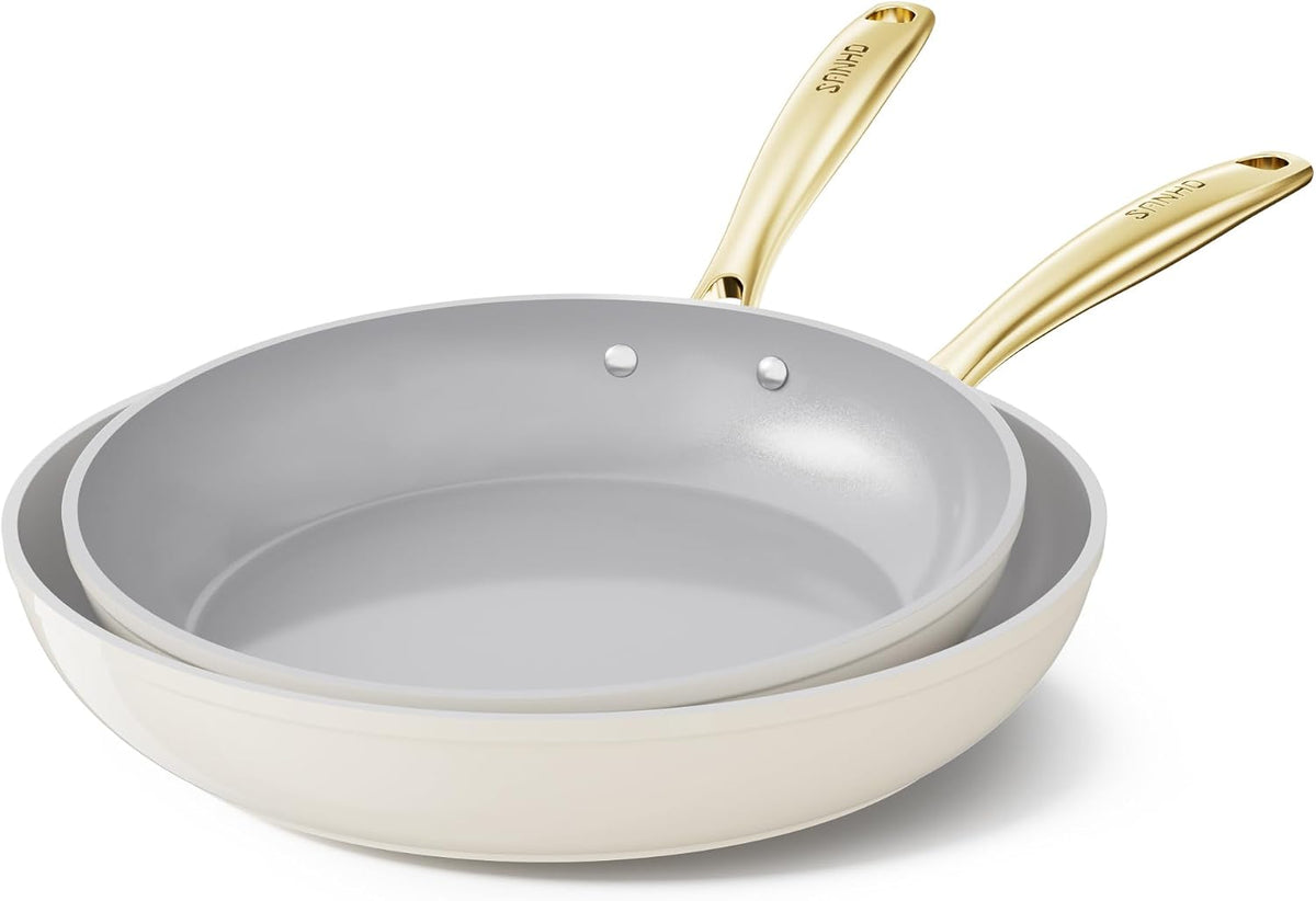 Sanho Ceramic NonStick Frying Pan, 8 Inch Frying Pans Skillet, Non Stick Egg Pans with Cool Touch PVD Handle for Induction, Dishwasher & Oven Safe, PTFE & PFOA Free, Non Toxic for Healthy Cooking - Image 12