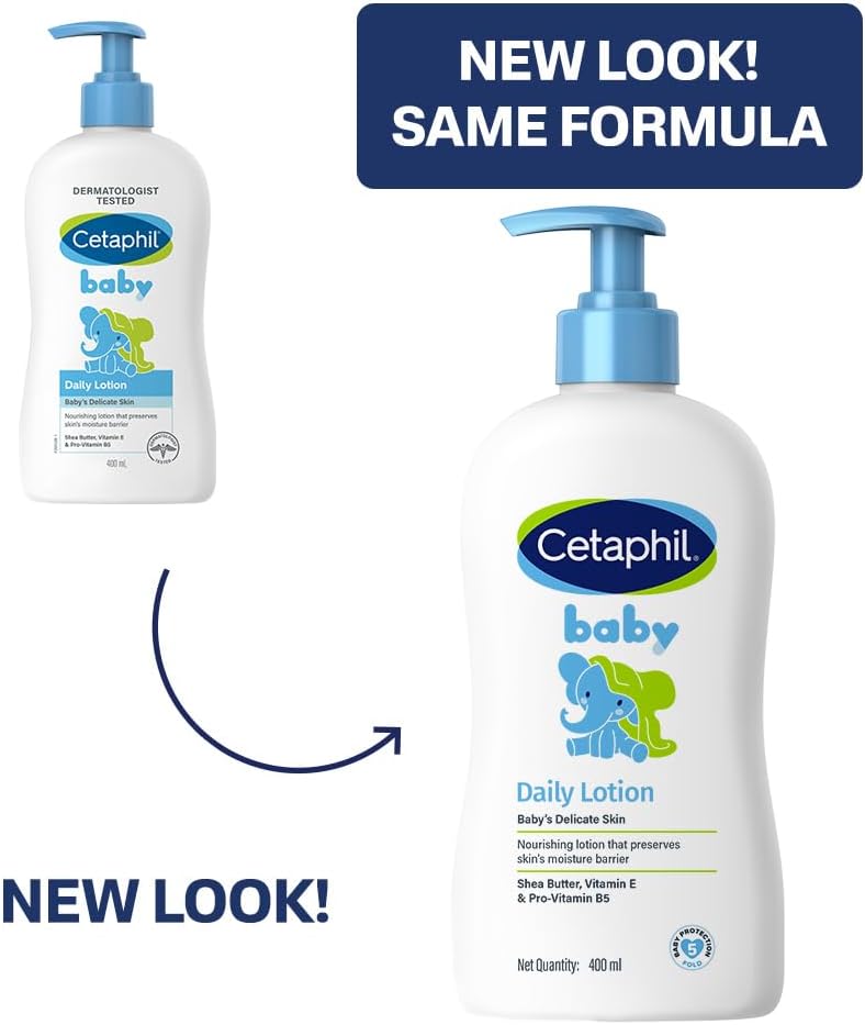 Cetaphil Baby Daily Lotion pump dispenser mechanism close up