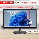 SightPro monitor privacy shield showing blackout side angle view