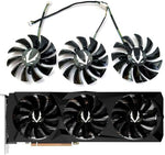 LTANDBR graphics card fan replacement back view detailing the forty-two millimeter mounting hole configurations