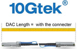 10Gtek 5 meter passive twinax copper cable coiled.