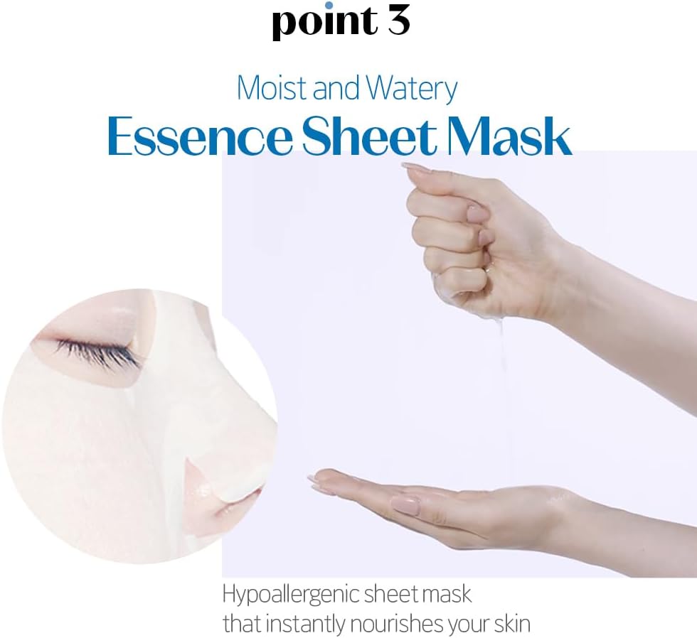 Close up of the clean ingredient list on the authentic imported Korean face mask