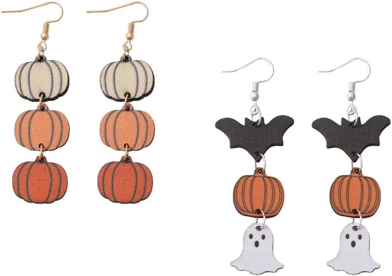 Pingyongchang Halloween jewelry set showing gold-tone hooks
