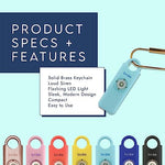 Compact personal defense alarm for women attached to keys
