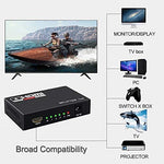 Kgnm full ultra HD hardware splitter packaged kit with the included 5V DC US power adapter plug accessory.