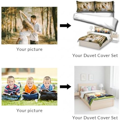 High resolution print quality detail on the skin friendly SENSING brushed microfiber custom bedding material.