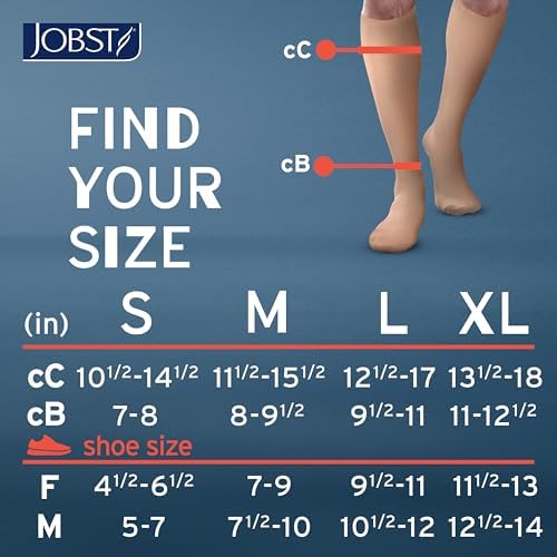 JOBST ACTIVA Opaque 20-30 mmHg Compression Socks Knee High Closed Toe - Image 6