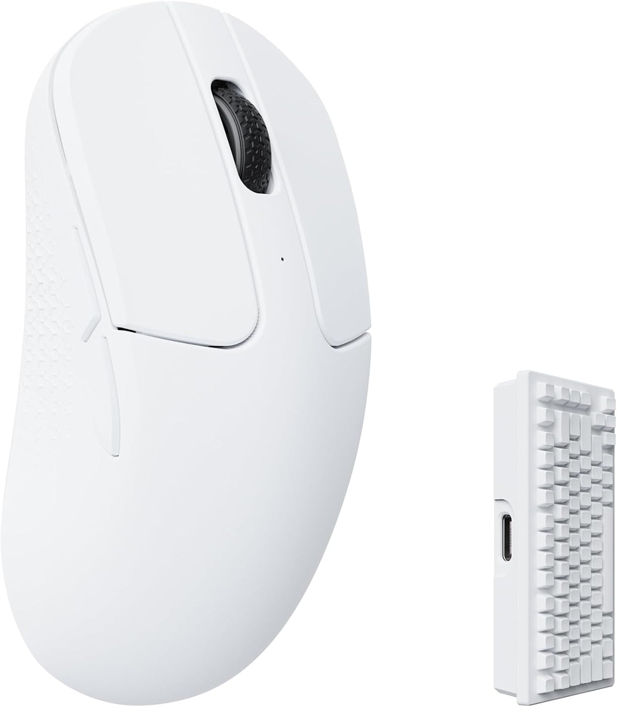Keychron M3 Mini Wireless Optical Mouse, Bluetooth 5.1/2.4 GHz/Wired Gaming Mouse, Programmable PixArt 3395 Sensor with up to 26,000 DPI/ 650 IPS, Lightweight Ergonomic for Windows Mac Linux - White - Image 10