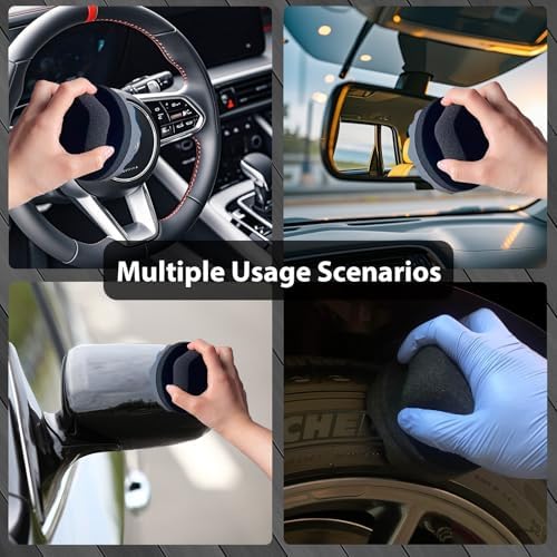 Rxalaska car detailing tire shine applicator set for wheels