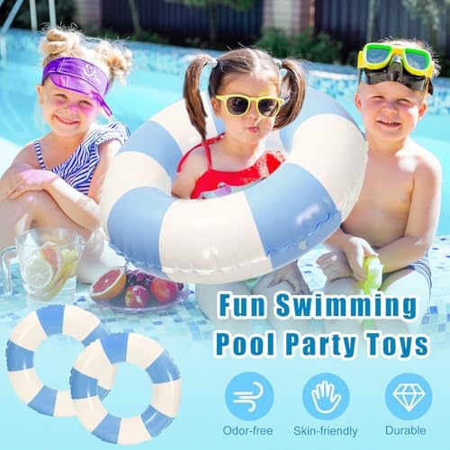 Group of 4 Whaline inflatable rings for summer party