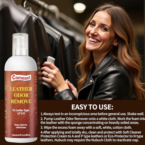 Comeast 6.76 fluid ounce leather treatment for jackets and shoes