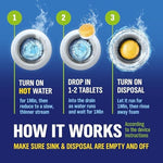 WoldoClean garbage disposal cleaner tablets bottle design