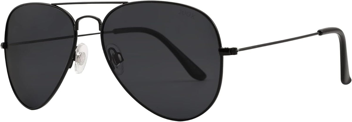 Joox polarized aviator sunglasses front view pilot frame