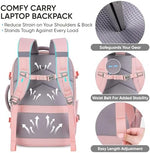 BALEINE carry on bag showing thick sponge padded shoulder straps and back panel support