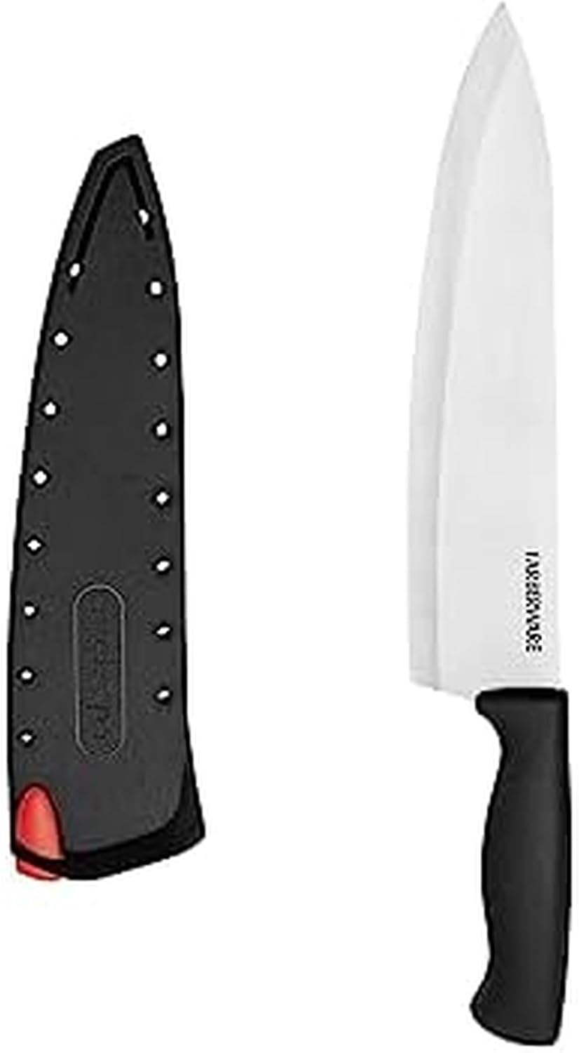 Farberware Edgekeeper 6-Inch Chef Knife with Self-Sharpening Blade Cover, High Carbon-Stainless Steel Kitchen Knife with Ergonomic Handle, Razor-Sharp Knife, Black - Image 9