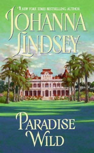 Johanna Lindsey Paradise Wild Avon Historical Romance novel front view cover art.