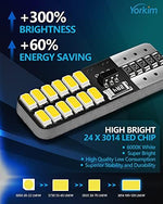 Four pack arrangement of Yorkim 168 white LED bulbs displaying the durable construction and integrated circuits.