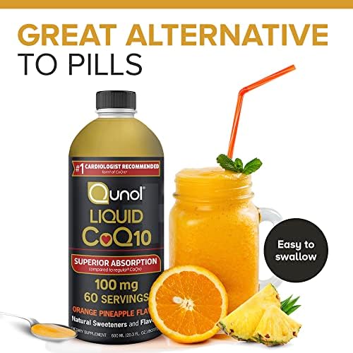 Qunol water and fat soluble coenzyme Q10 liquid dietary supplement packaging