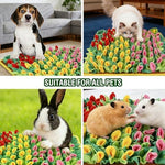 Mylifesion Snuffle Mat small dog interacting