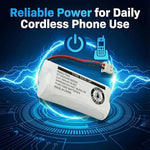Side view of the 2.4V Ni-MH rechargeable communication cell pack