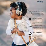 Banz baby earmuffs low profile design side angle