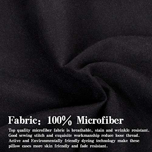 Close up view of the durable four inch tailored hem on the NTBAY black top sheet