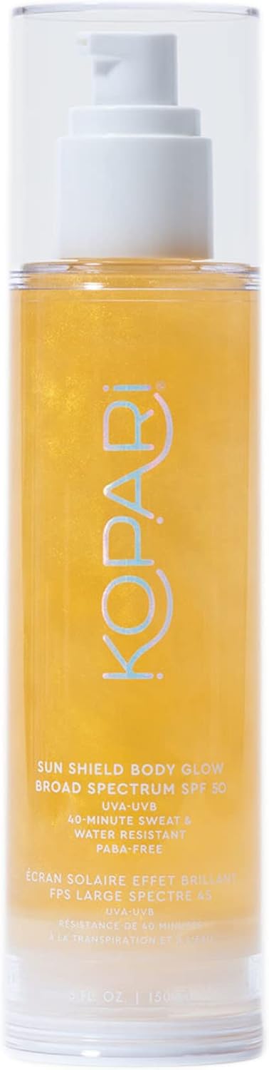 Kopari sunscreen bottle lifestyle product shot