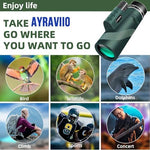 Ayraviio premium gift packaging box for men alongside the compact monocular tracking gear