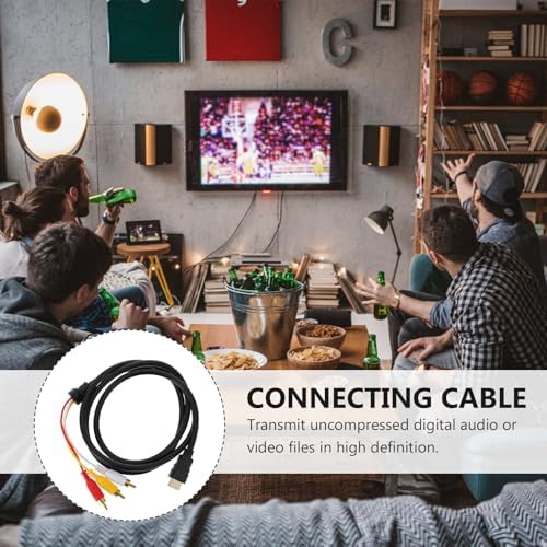 Alipis multimedia interface transfer cord showing color coded RCA connectors