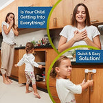 Wappa baby safety locks installed on kitchen cabinet