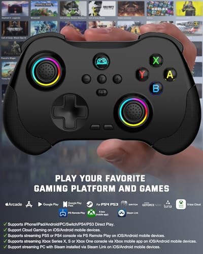 Joso cloud controller highlighting the rear programmable macro buttons M1 and M2