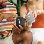 Ultimate Ears Wonderboom 4 floating in water to demonstrate waterproofing