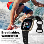 HAYONLIY soft waterproof elastomer wristbands showing the complete color assortment including pink sand, white, and graphite gray