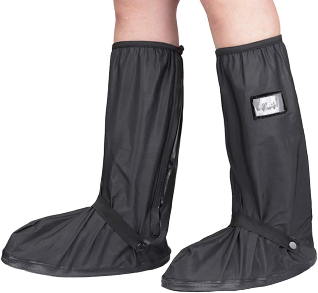 Kratarc waterproof shoe covers front view for outdoor rain protection