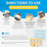 Back of Natruth garbage disposal cleaner packaging with instructions