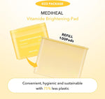 Mediheal Vitamide toner pad refill pack containing one hundred brightening sheets