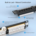 Cable Matters rackmount Ethernet patch panel installed in a network enclosure