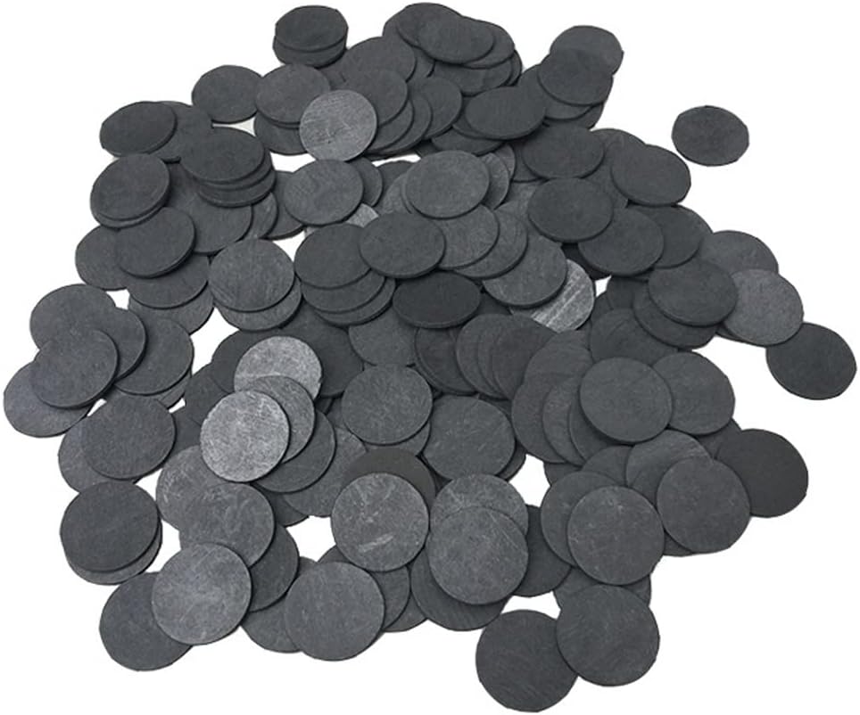 BAIBOS round graphite plate carbon electrode front view for laboratory electrolysis experiments.